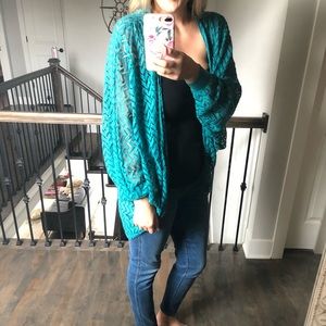 Teal Cardigan